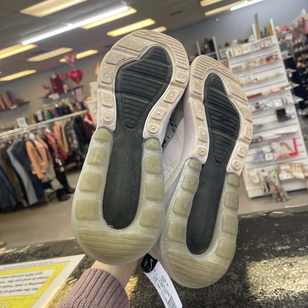 Nike Air Max 270 White and Black Athletic Shoes - Picture 6 of 7